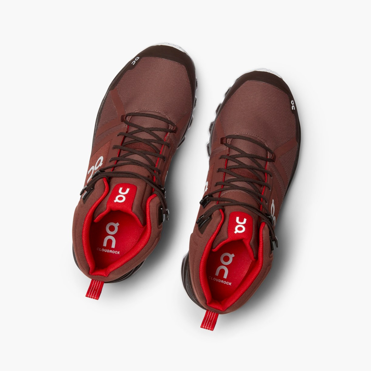 Botas Montaña On Running Cloudrock Impermeables Hombre Rojos | 5217839-OA