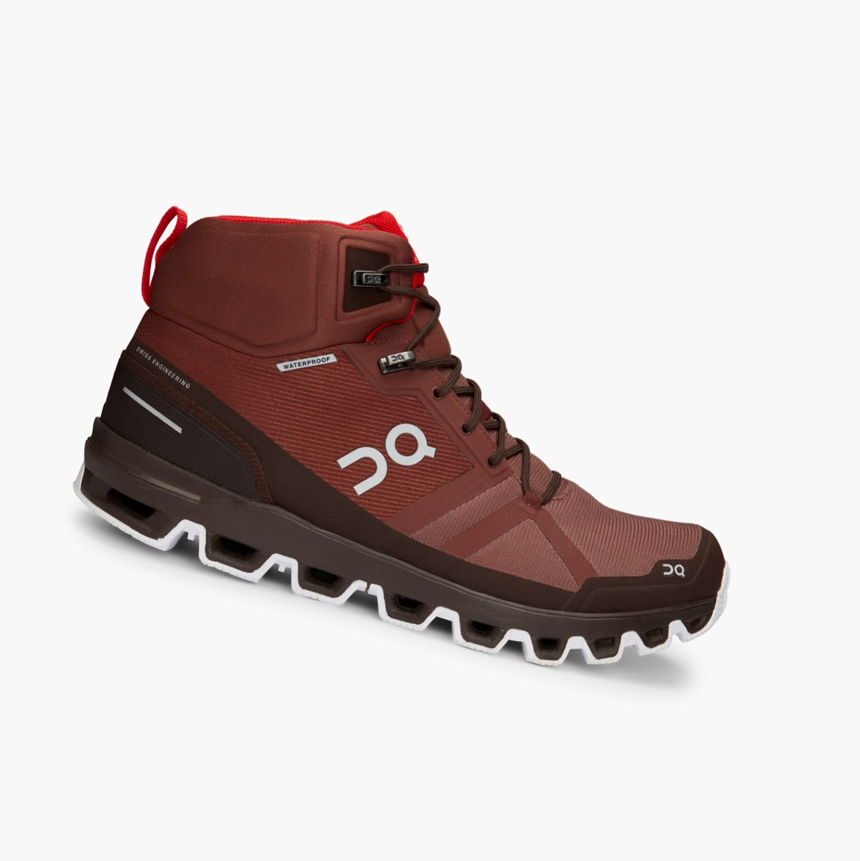Botas Montaña On Running Cloudrock Impermeables Hombre Rojos | 5217839-OA