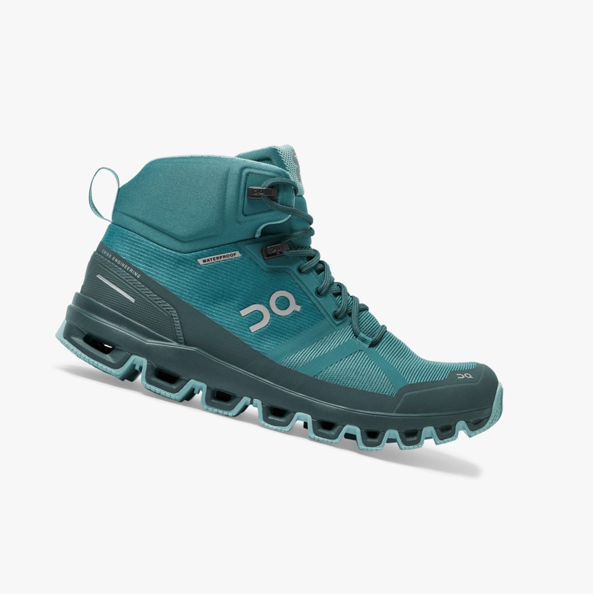Botas Montaña On Running Cloudrock Impermeables Mujer Verdes | 8074513-FT