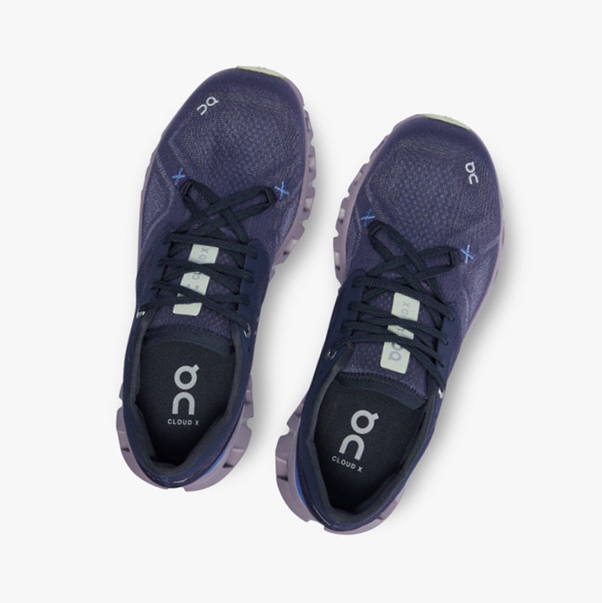 Tenis Deportivos On Running Cloud X 3 Mujer Midnight/Heron | 5270389-VJ