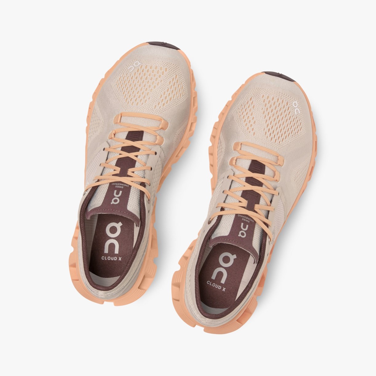 Tenis Deportivos On Running Cloud X Mujer Almond | 1287549-RZ