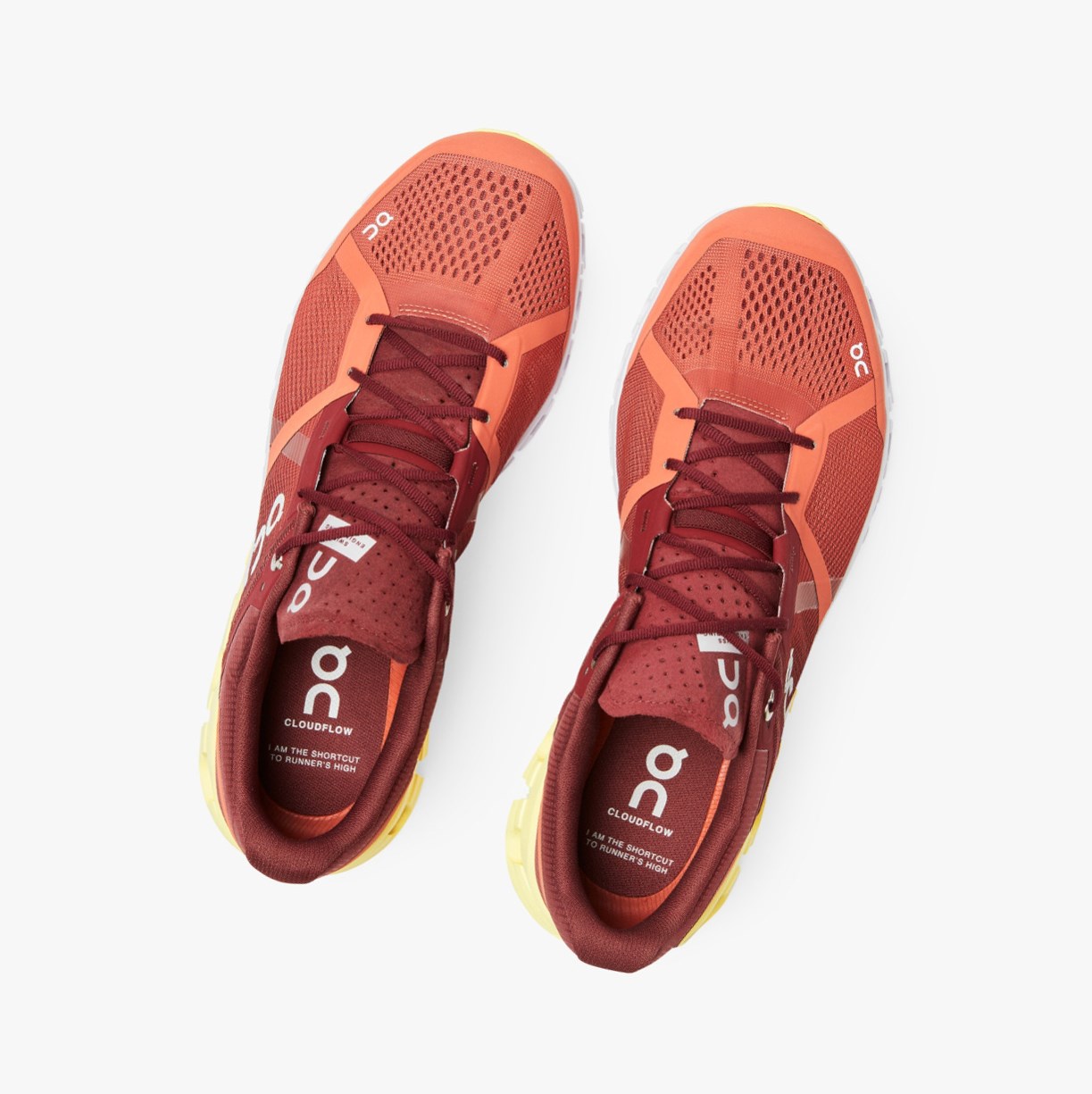 Tenis Deportivos On Running Cloudflow Hombre Rojos | 4365871-QK