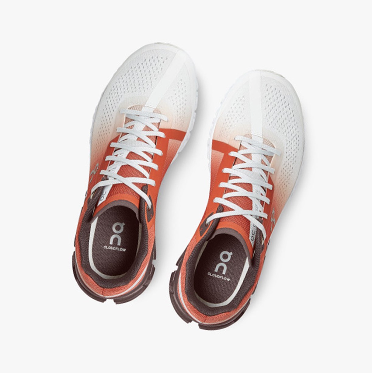 Tenis Deportivos On Running Cloudflow Mujer Rust/White | 0837162-GM