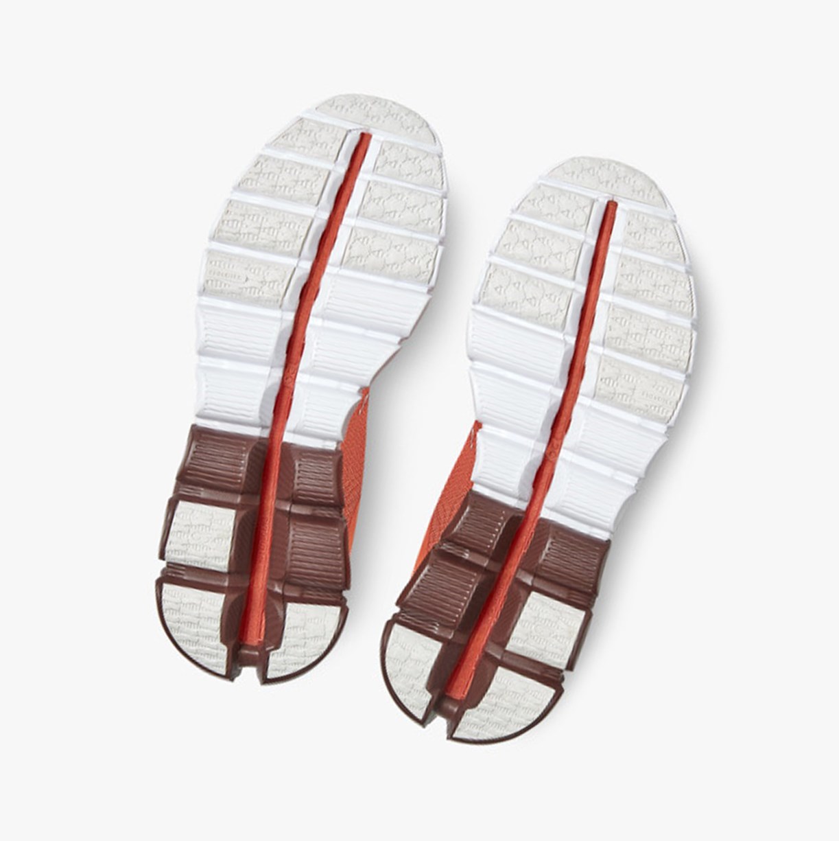 Tenis Deportivos On Running Cloudflow Mujer Rust/White | 0837162-GM