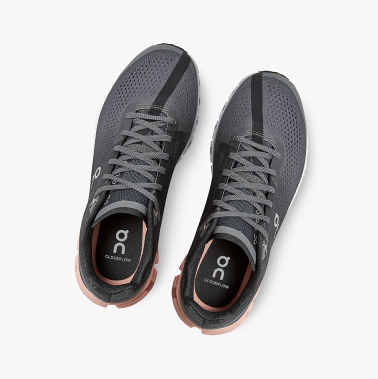 Tenis Deportivos On Running Cloudflow Mujer Rock/Rose | 6354198-QC
