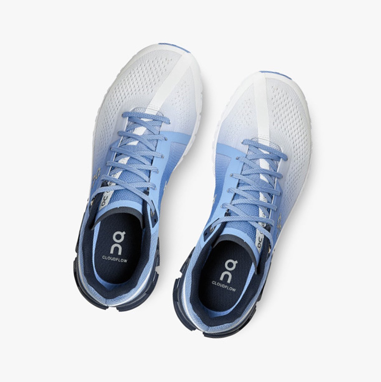 Tenis Deportivos On Running Cloudflow Mujer Blue/White | 9728501-TV