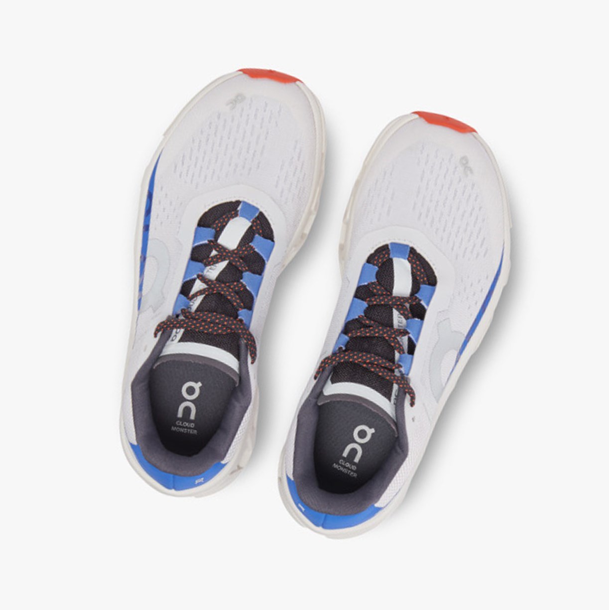 Tenis Deportivos On Running Cloudmonster Mujer Frost/Cobalt | 8605913-ZV