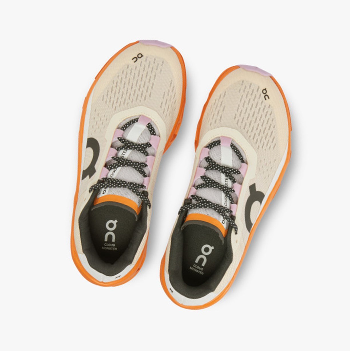 Tenis Deportivos On Running Cloudmonster Mujer Fawn/Turmeric | 9483702-GK