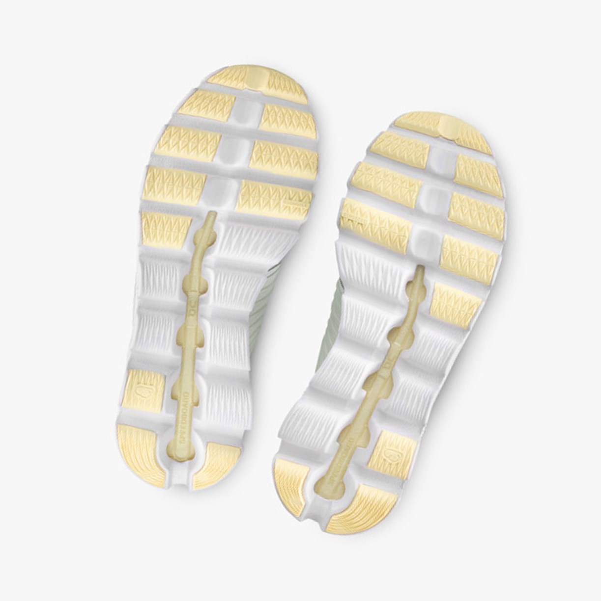 Tenis Deportivos On Running Cloudrift Mujer White/Limelight | 0376524-ZW
