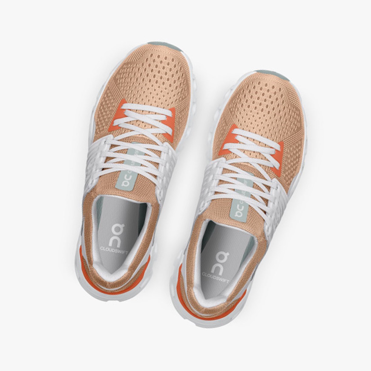 Tenis Deportivos On Running Cloudrift Mujer Copper/Frost | 3871540-IH
