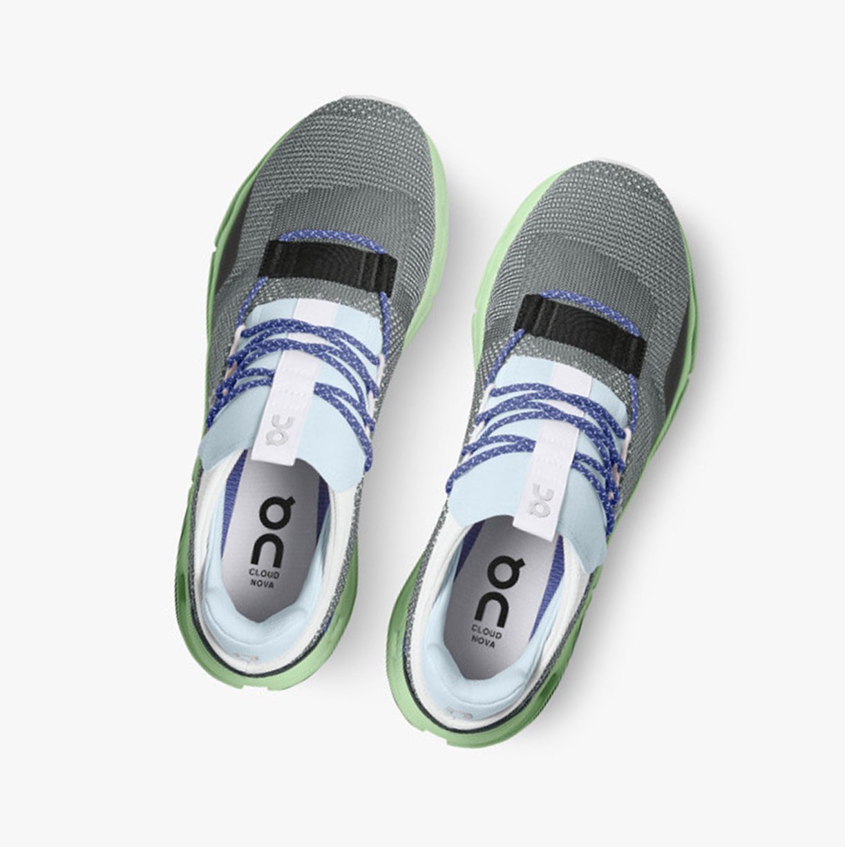 Tenis On Running Cloudnova Hombre Rock/Meadow | 2314950-PO