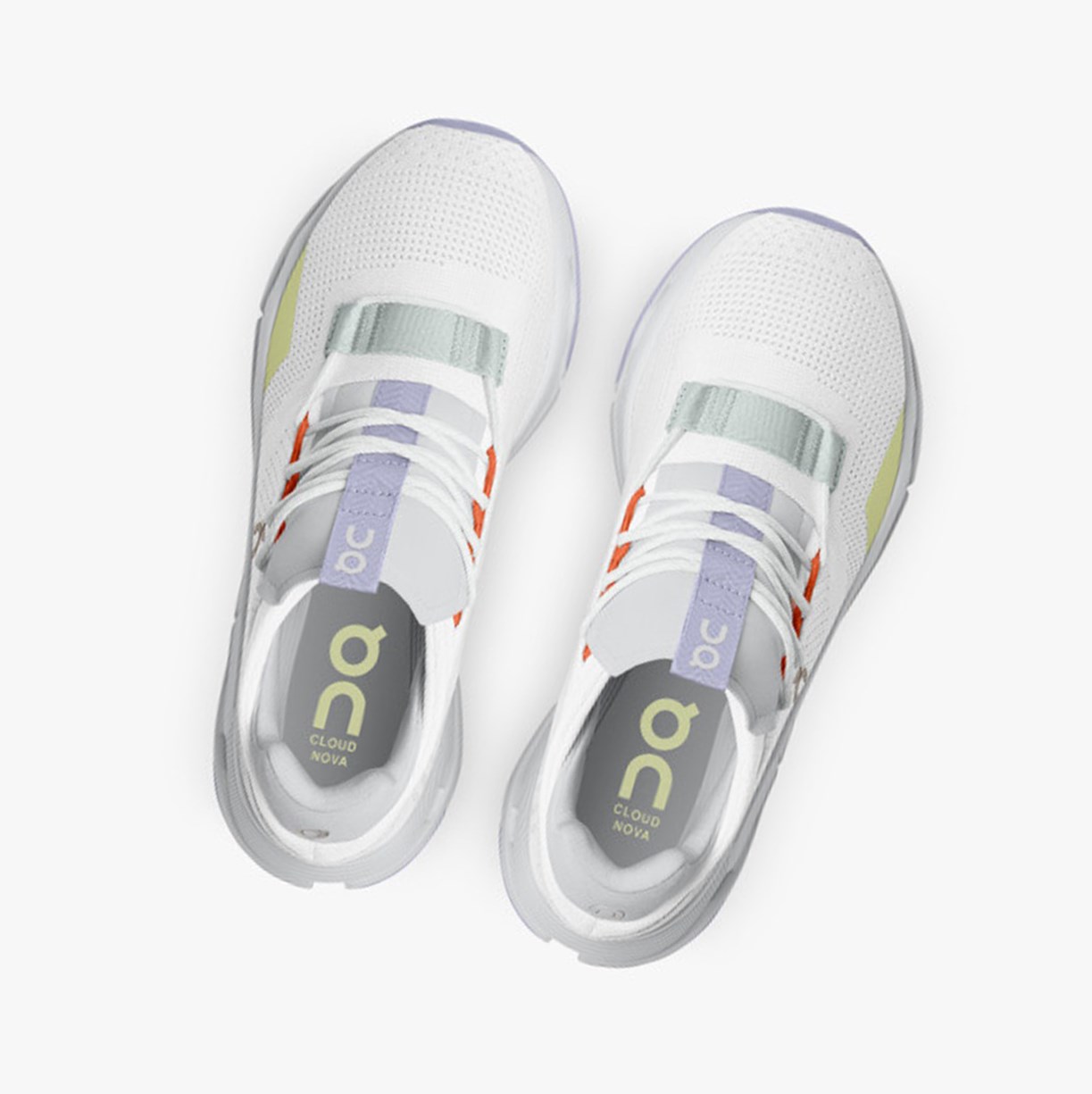 Tenis On Running Cloudnova Mujer White/Glacier | 9251746-NH