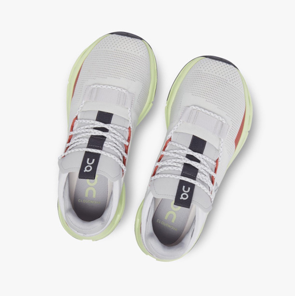 Tenis On Running Cloudnova Mujer White/Limelight | 3075196-SH