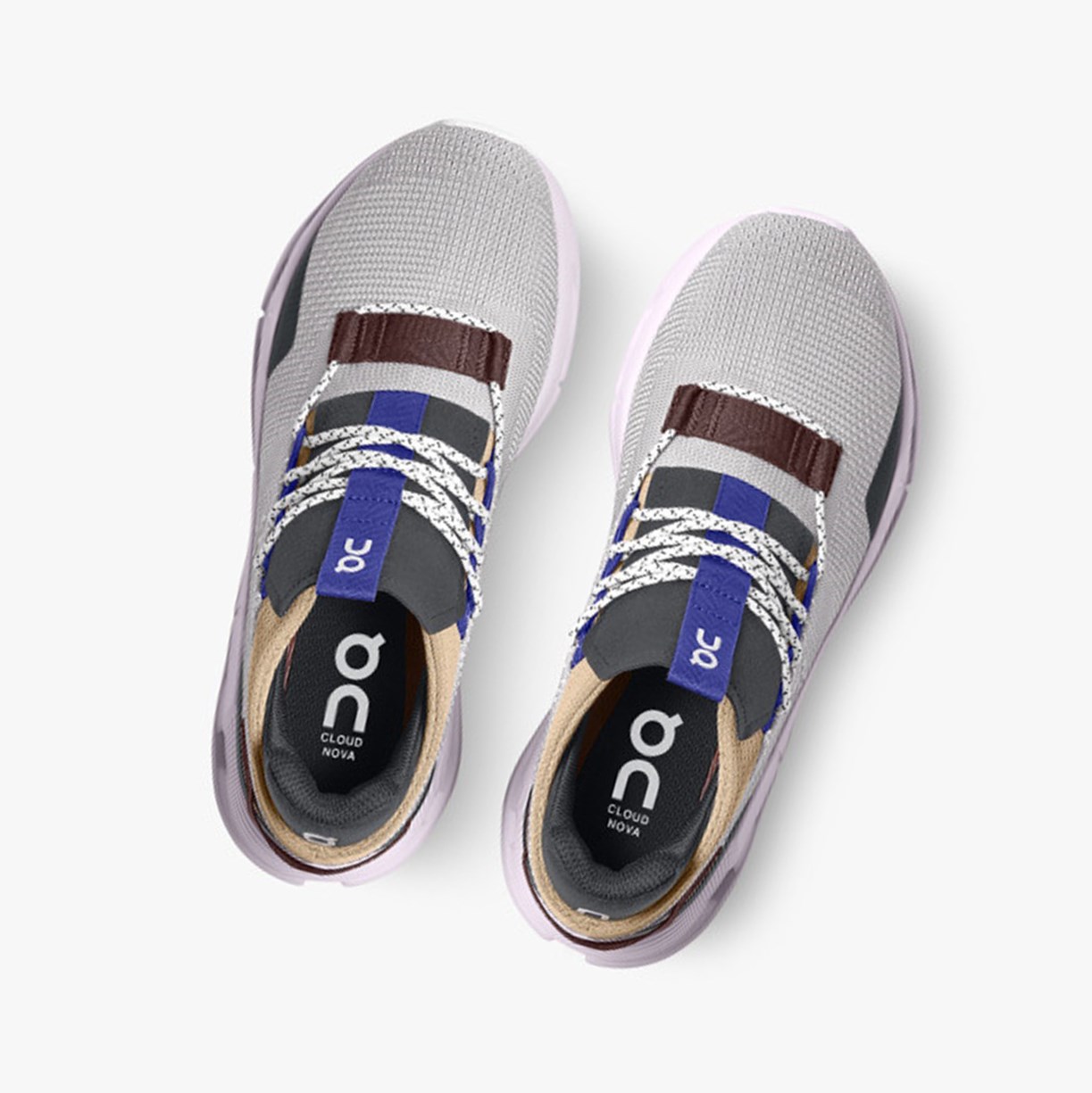 Tenis On Running Cloudnova Mujer Zinc/Lily | 0854692-BY