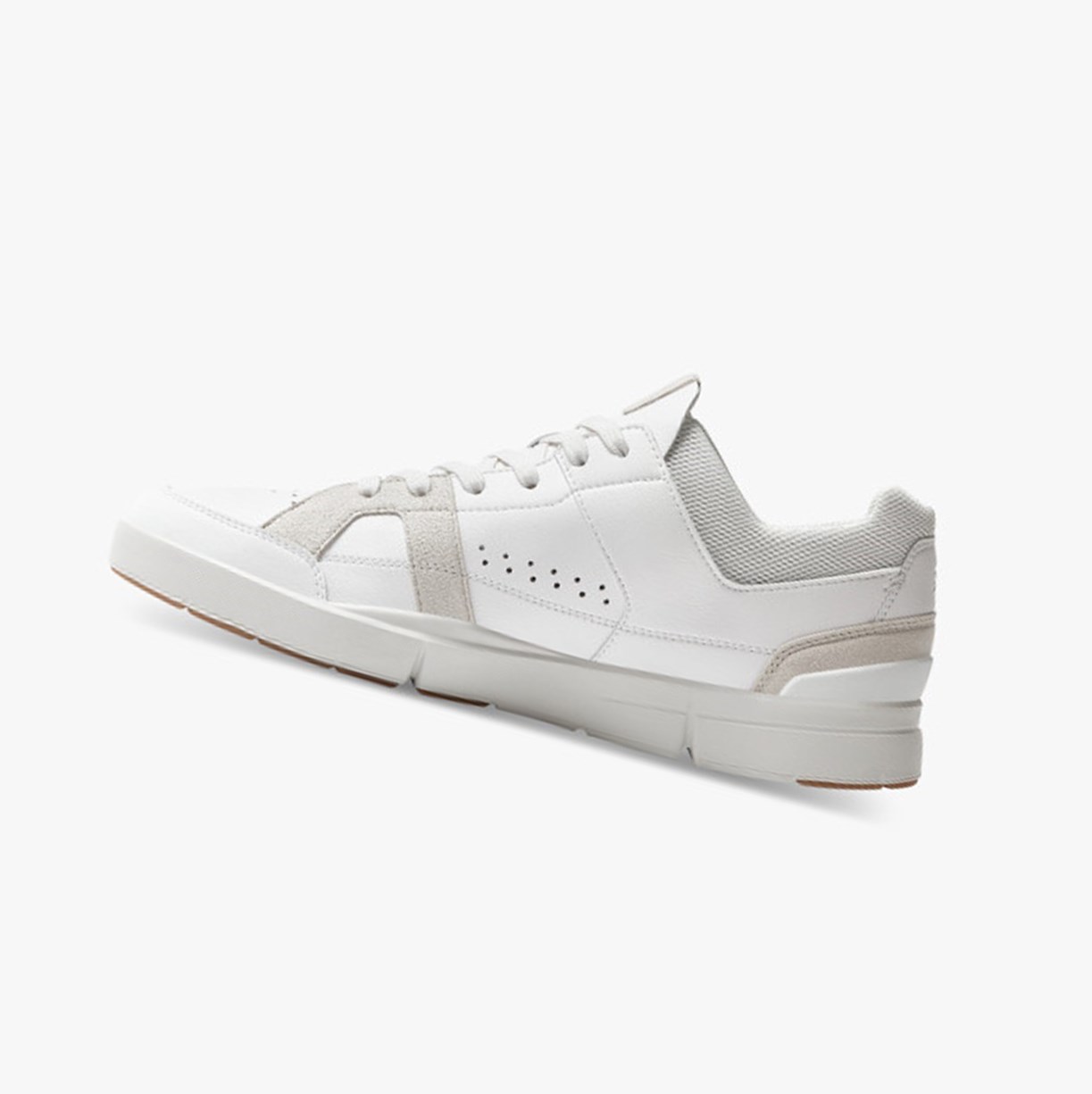 Tenis On Running THE ROGER Clubhouse Hombre White/Sand | 0851723-ZC