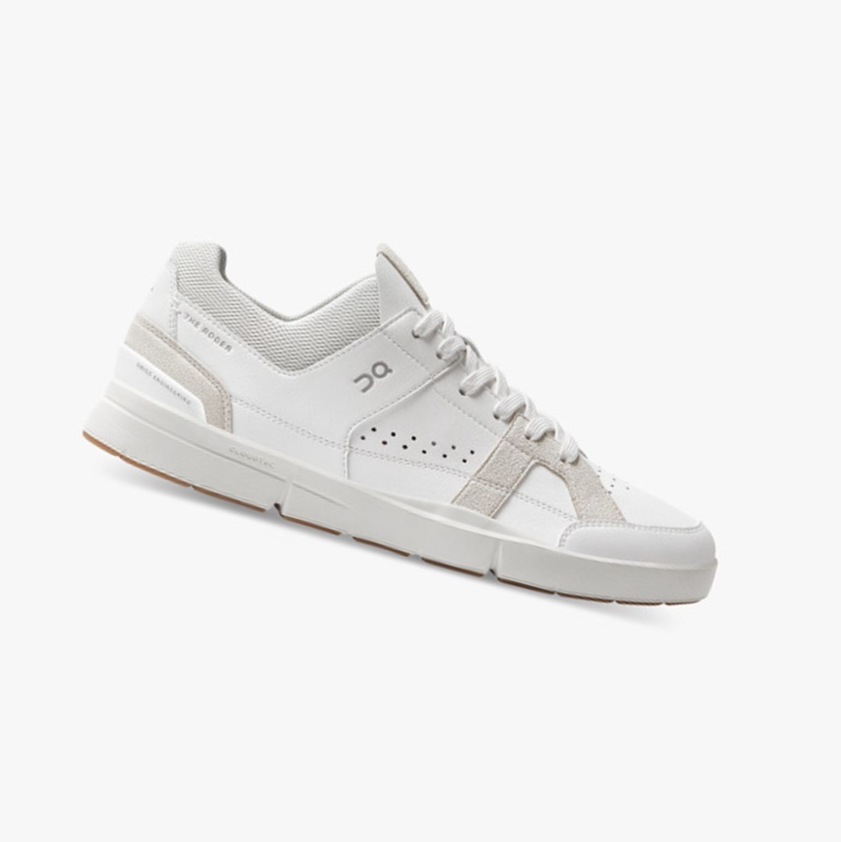 Tenis On Running THE ROGER Clubhouse Hombre White/Sand | 0851723-ZC