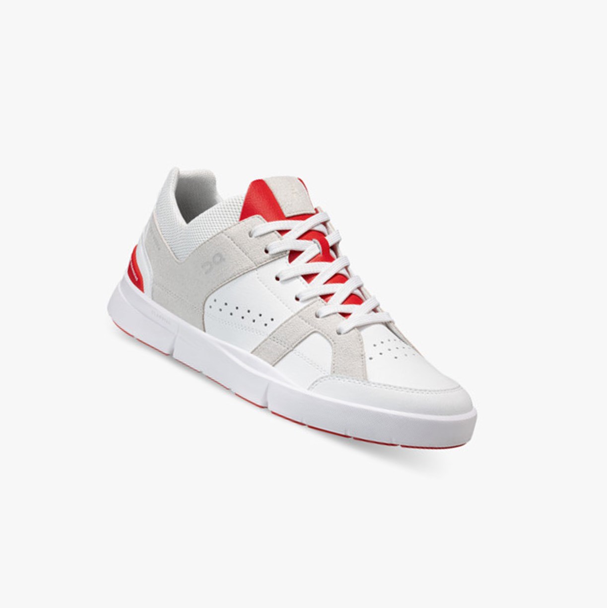 Tenis On Running THE ROGER Clubhouse Hombre White/Red | 8913764-BO