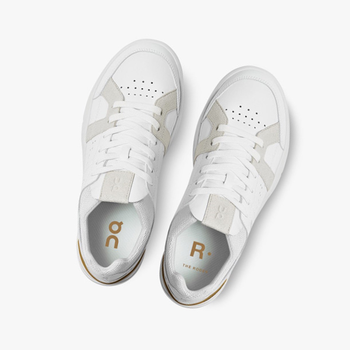 Tenis On Running THE ROGER Clubhouse Mujer White/Bronze | 2391574-JC