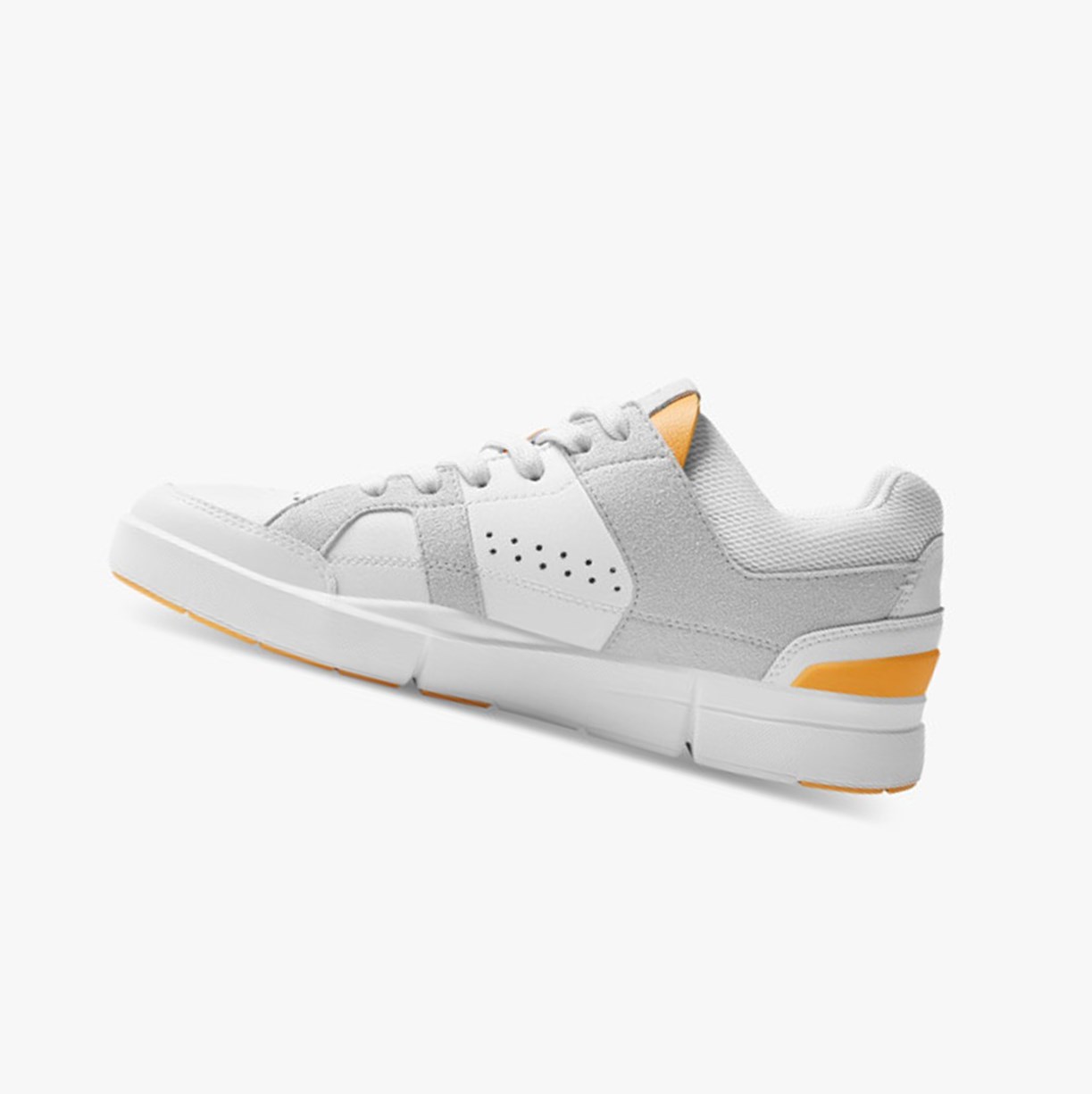 Tenis On Running THE ROGER Clubhouse Mujer White/Saffron | 4908715-UY