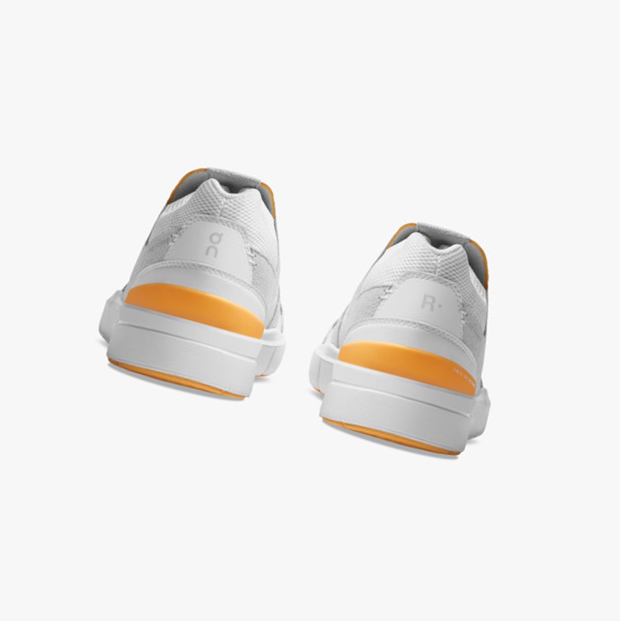 Tenis On Running THE ROGER Clubhouse Mujer White/Saffron | 4908715-UY