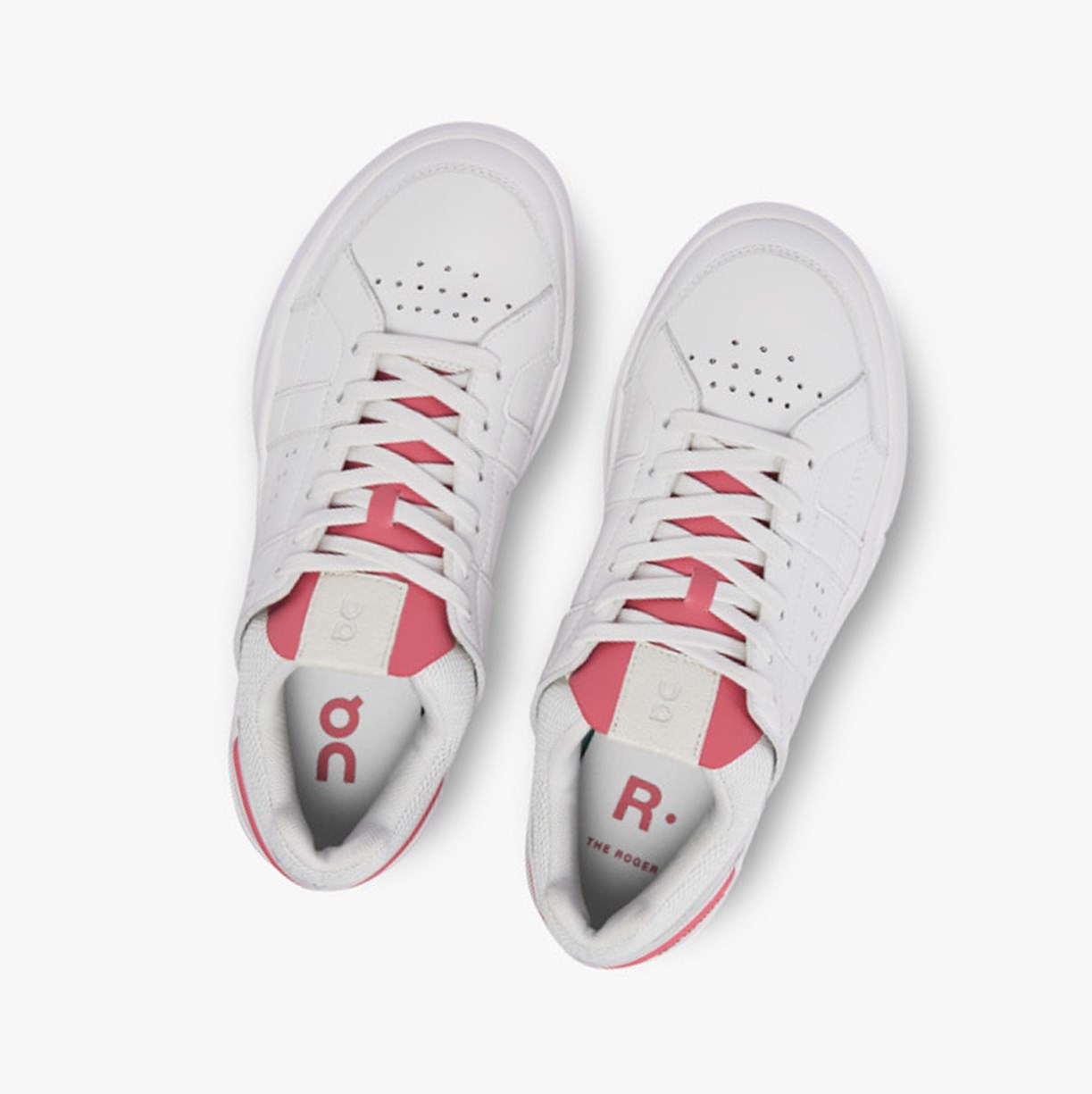 Tenis On Running THE ROGER Clubhouse Mujer White/Rosewood | 9358706-BO