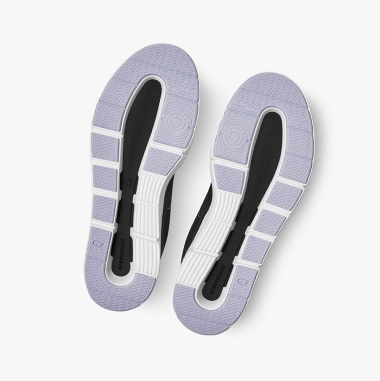 Tenis On Running THE ROGER Clubhouse Mujer Black/Lavender | 9423870-JG