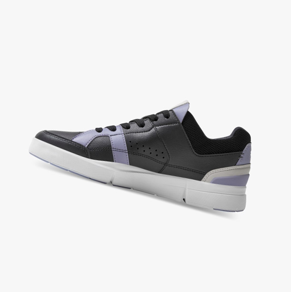 Tenis On Running THE ROGER Clubhouse Mujer Black/Lavender | 9423870-JG