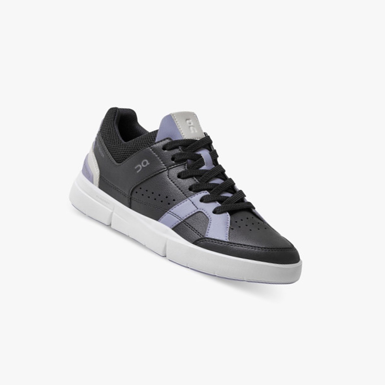 Tenis On Running THE ROGER Clubhouse Mujer Black/Lavender | 9423870-JG