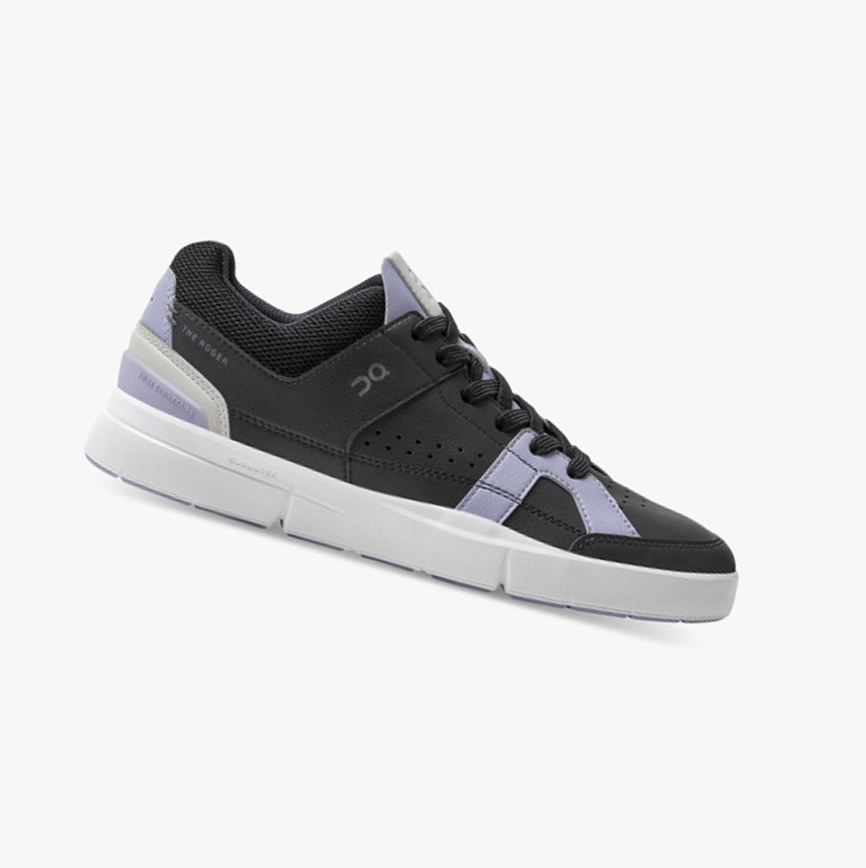 Tenis On Running THE ROGER Clubhouse Mujer Black/Lavender | 9423870-JG