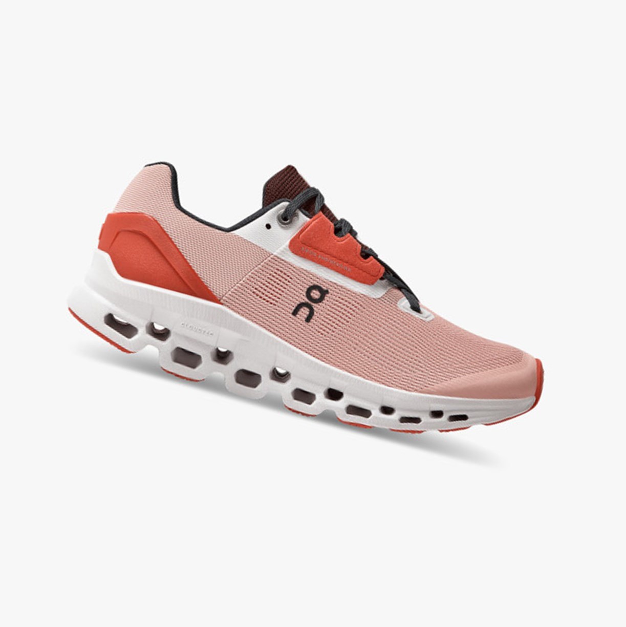 Tenis Para Correr En Carretera On Running Cloudstratus Mujer Rose/Red | 4201973-QA