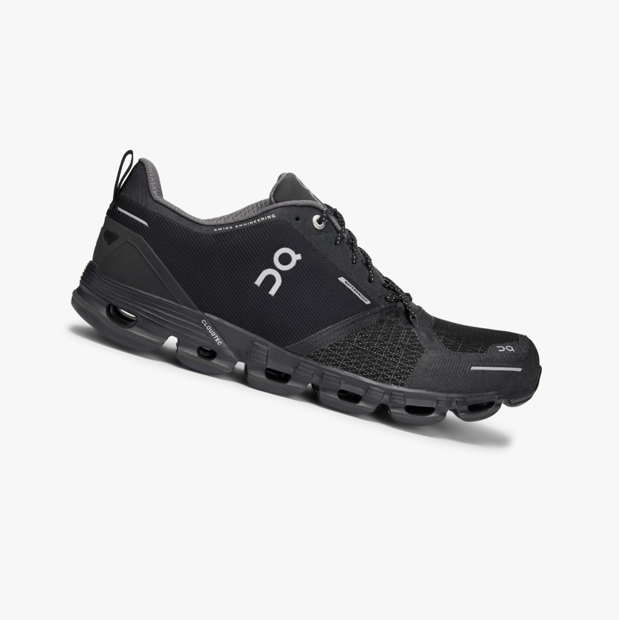 Tenis Para Correr En Carretera On Running Cloudflyer Impermeables Hombre Negros | 5634017-FN