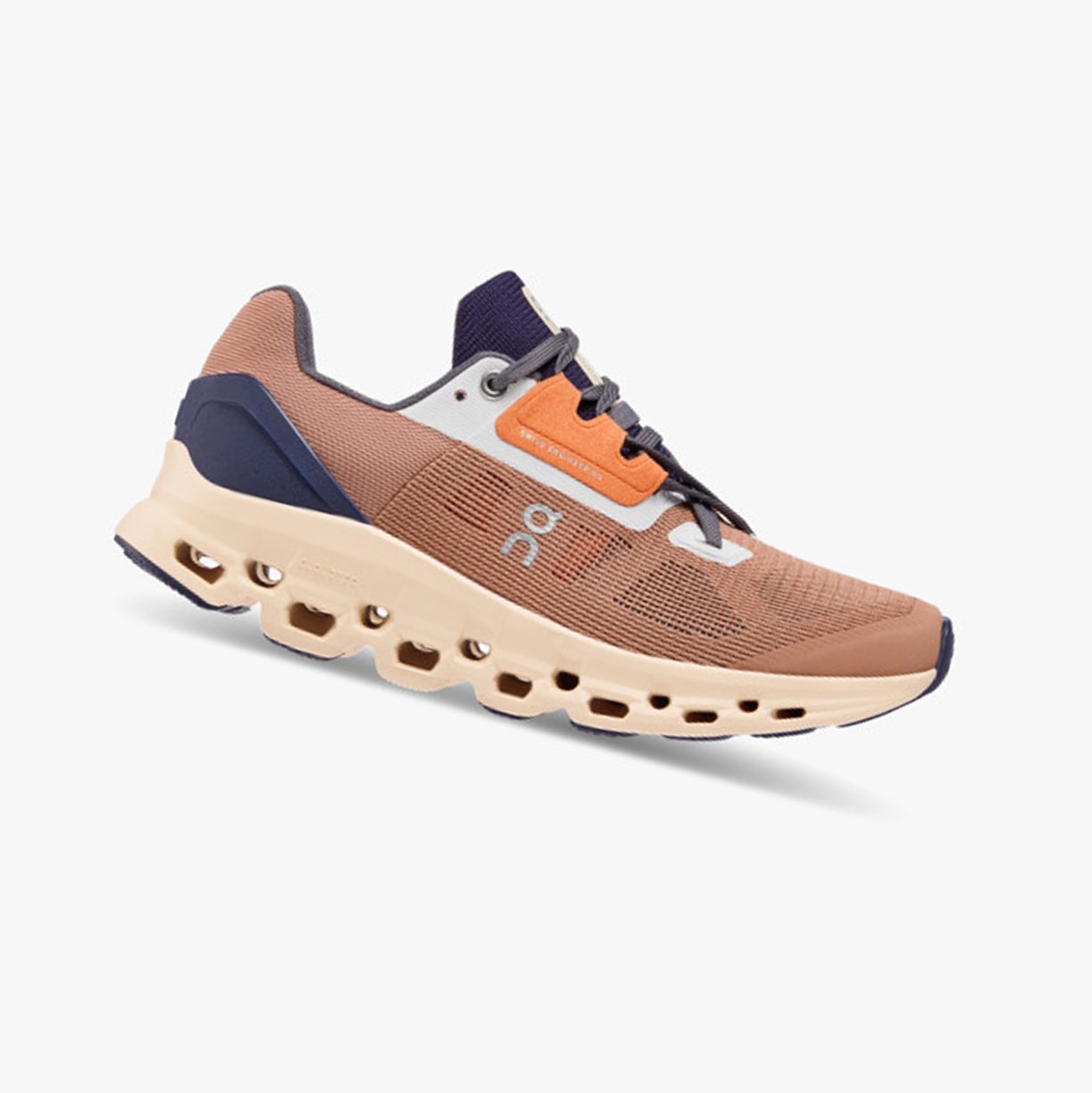 Tenis Para Correr En Carretera On Running Cloudstratus Mujer Cork/Fawn | 6902371-OS