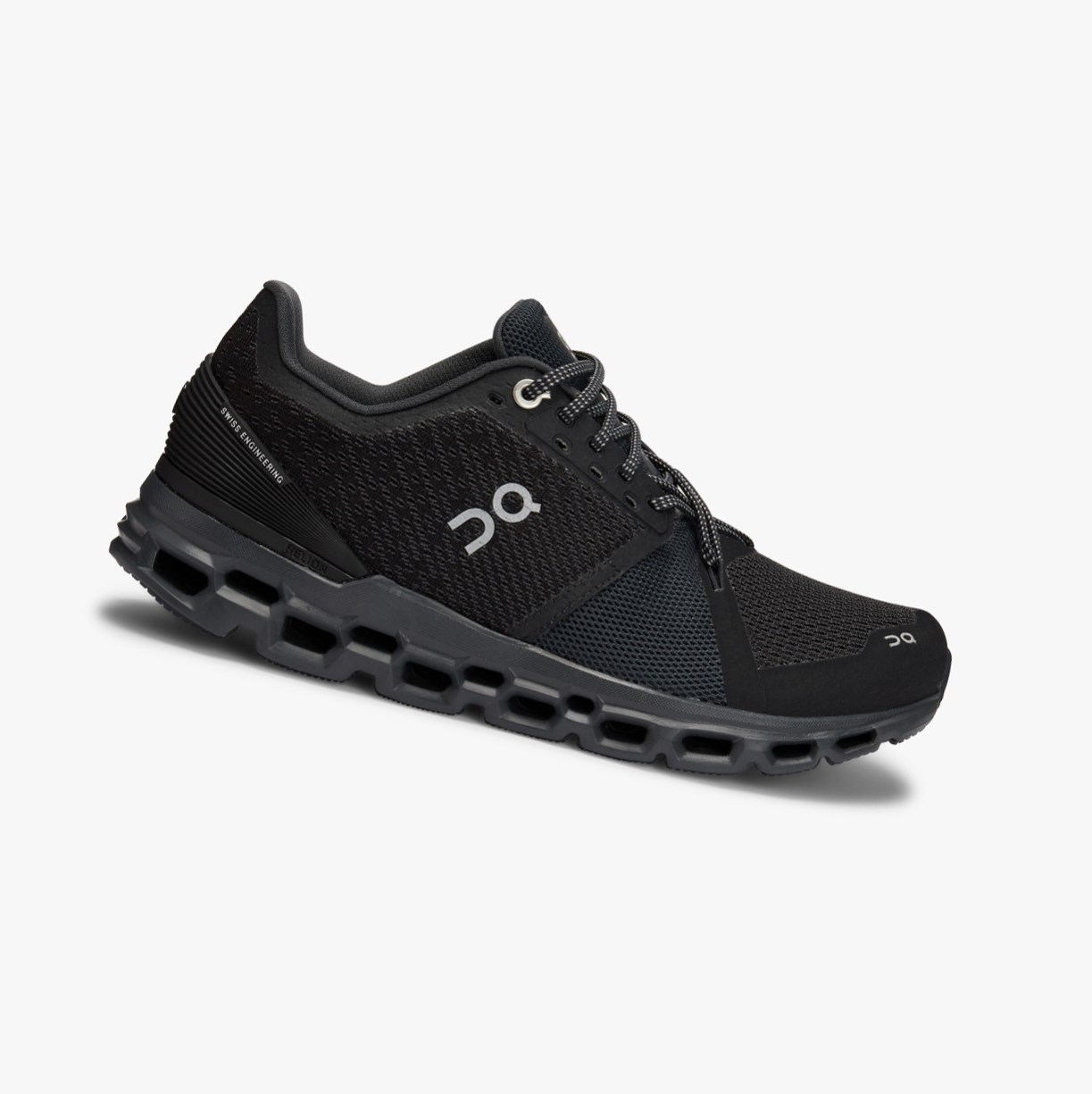 Tenis Para Correr En Carretera On Running Cloudstratus Mujer Negros | 6917438-TG