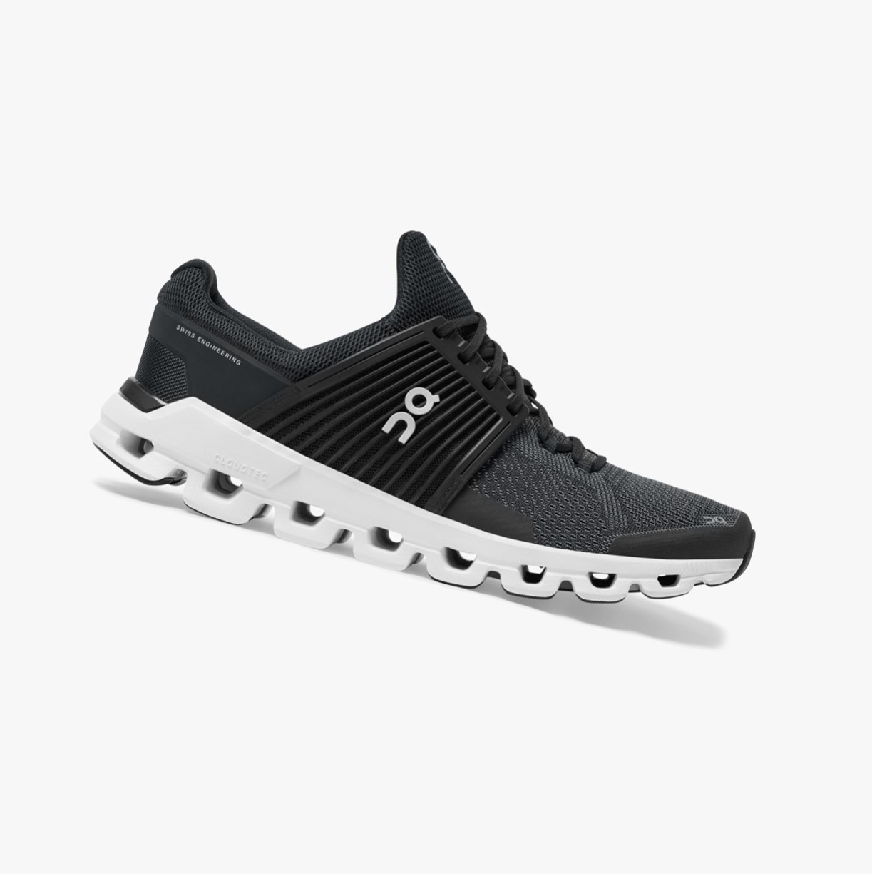 Tenis Para Correr En Carretera On Running Cloudswift Hombre Negros | 8051723-HK