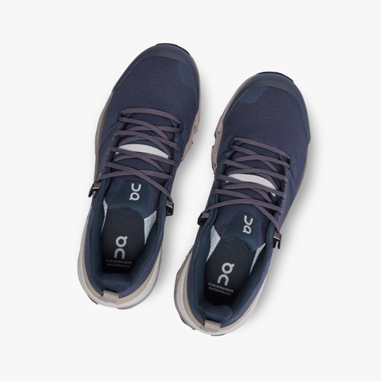 Tenis Para Correr On Running Cloudwander Impermeables Mujer Navy/Desert | 2837596-BT