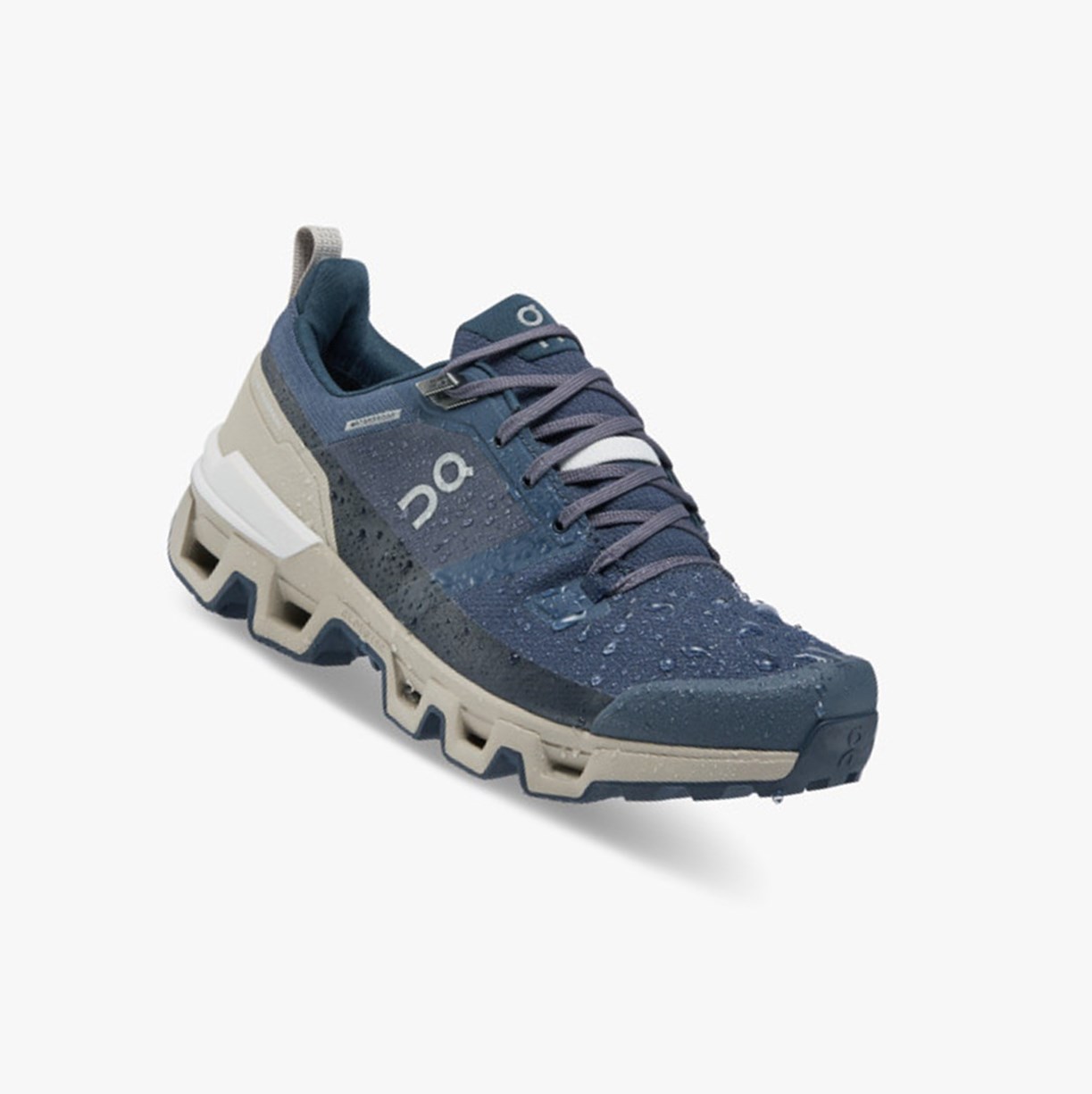 Tenis Para Correr On Running Cloudwander Impermeables Mujer Navy/Desert | 2837596-BT