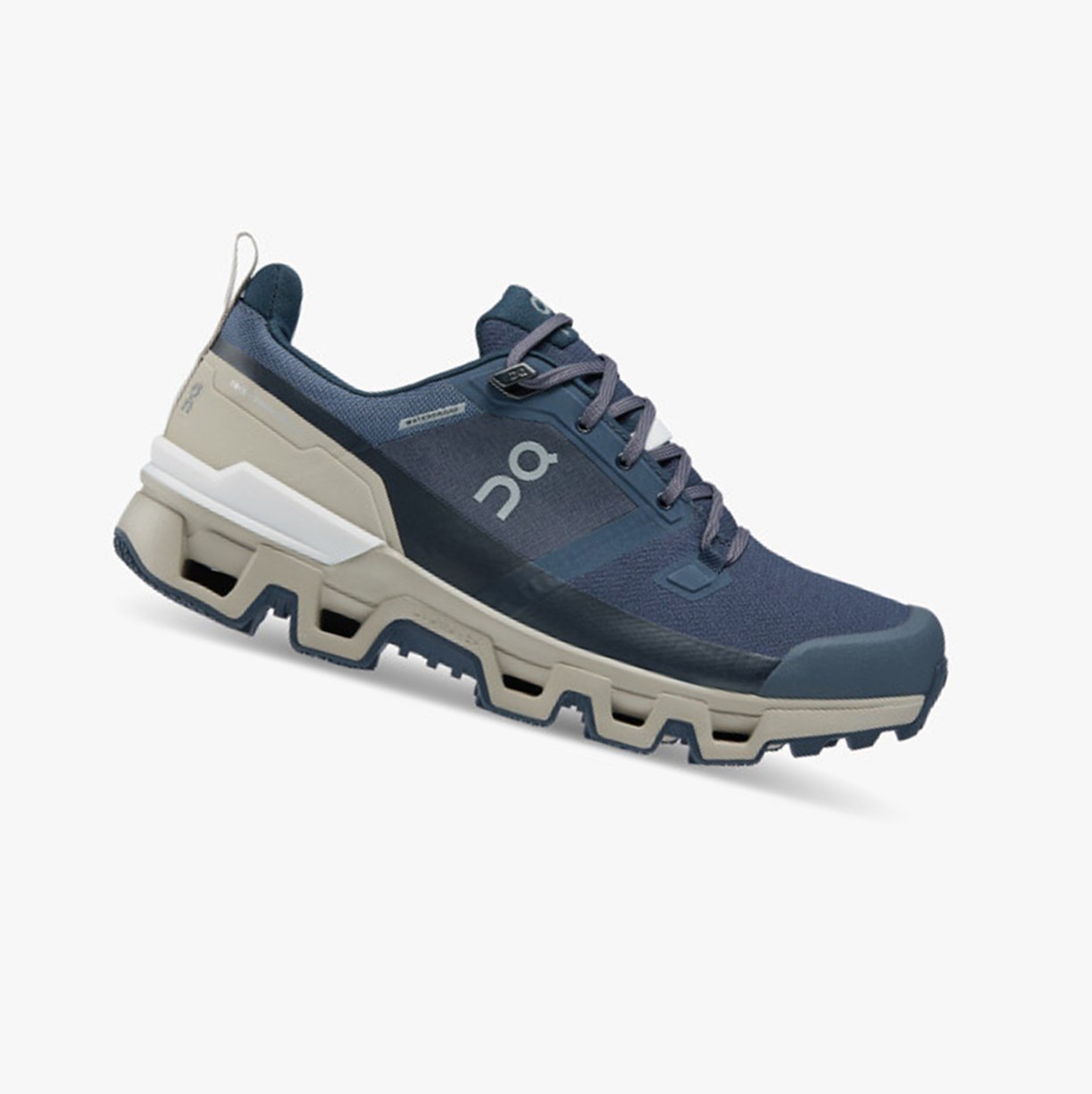Tenis Para Correr On Running Cloudwander Impermeables Mujer Navy/Desert | 2837596-BT