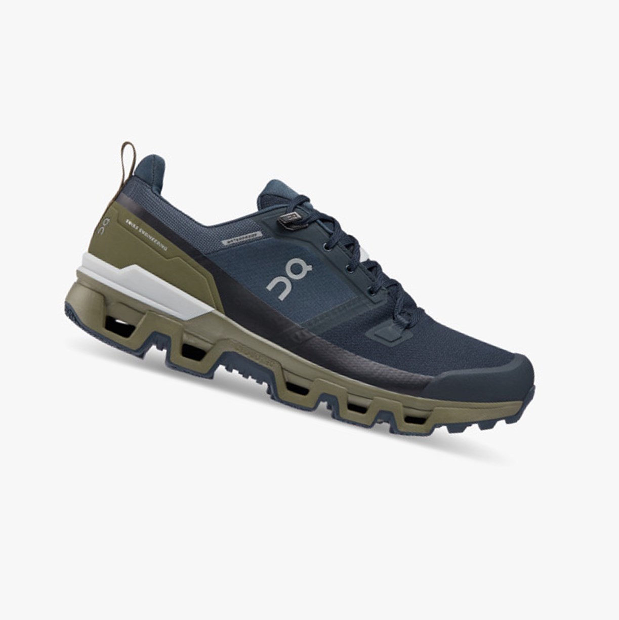 Tenis Para Correr On Running Cloudwander Impermeables Hombre Midnight/Olive | 9603784-JP