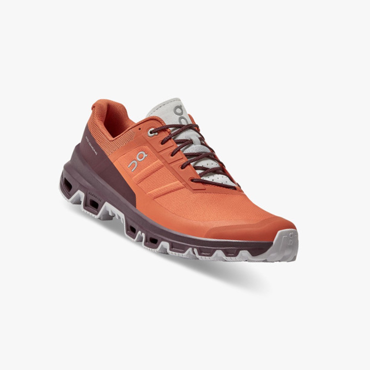 Tenis Para Trail Running On Running Cloudventure Hombre Flare/Mulberry | 0396751-CA