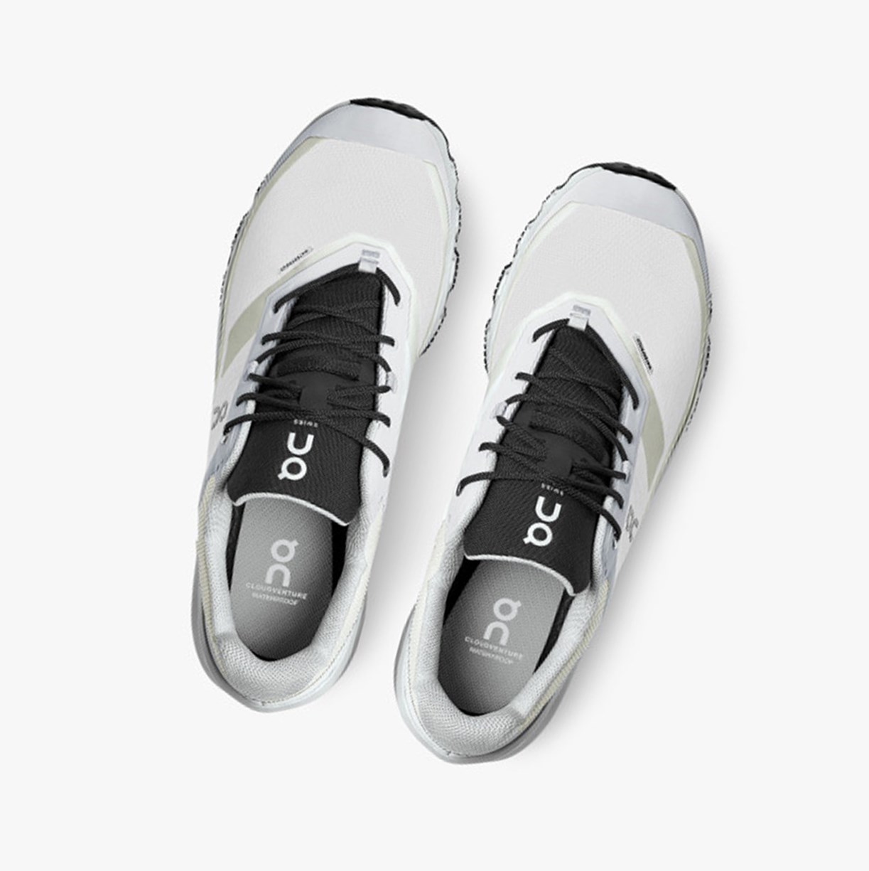 Tenis Para Trail Running On Running Cloudventure Impermeables Hombre Glacier/Black | 0642195-YV