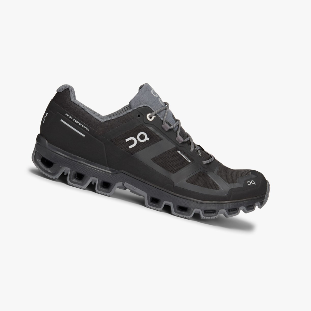 Tenis Para Trail Running On Running Cloudventure Impermeables Hombre Negros | 2371684-PH