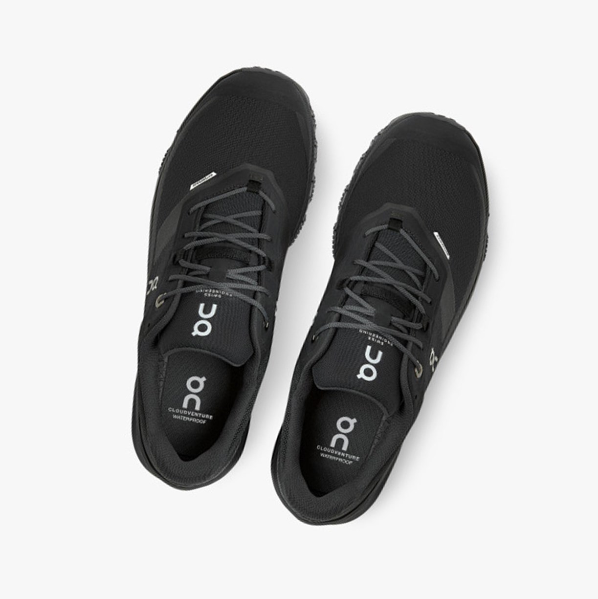 Tenis Para Trail Running On Running Cloudventure Impermeables Hombre Negros | 3197468-XU