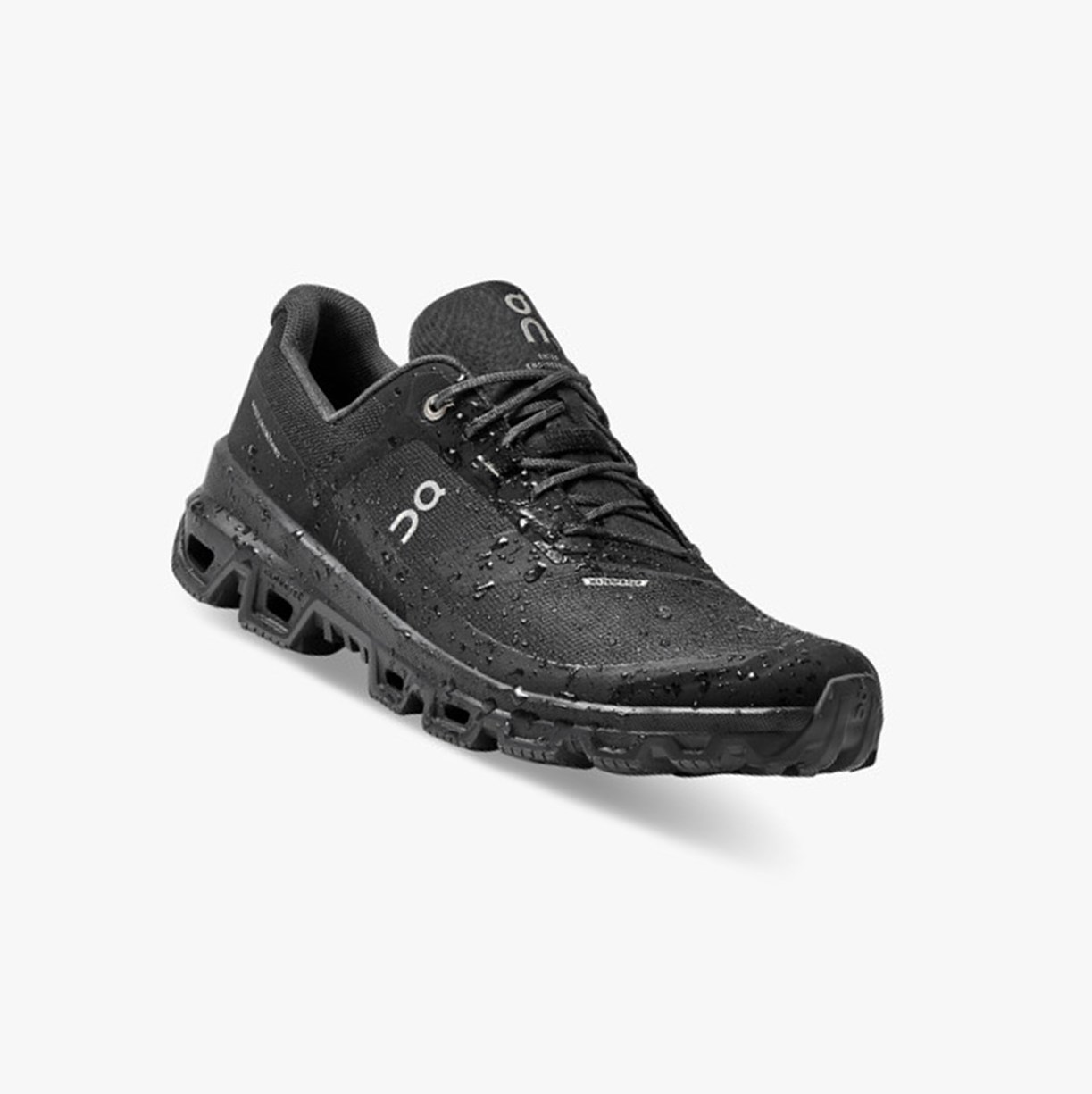 Tenis Para Trail Running On Running Cloudventure Impermeables Hombre Negros | 3197468-XU