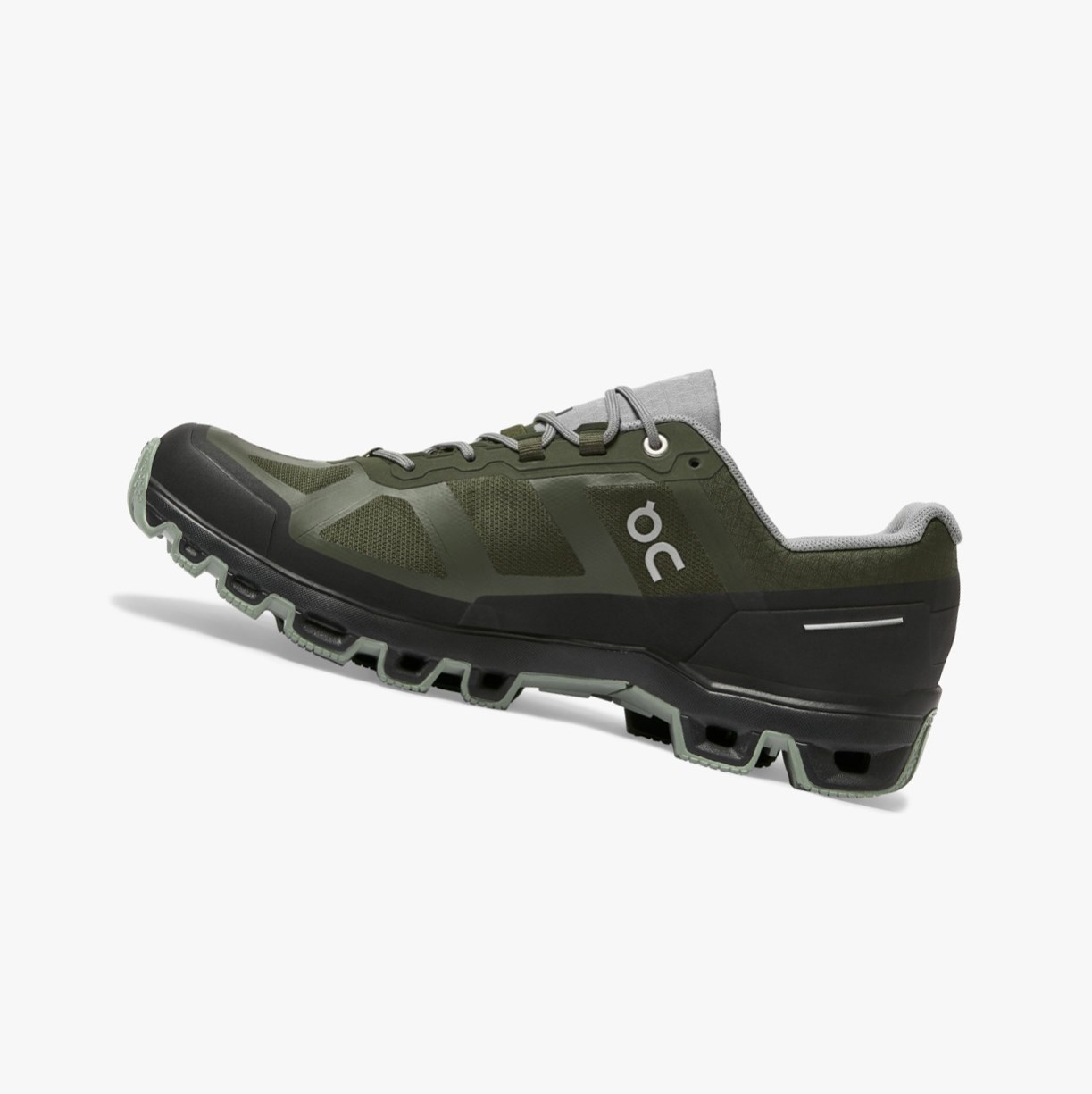 Tenis Para Trail Running On Running Cloudventure Impermeables Hombre Verdes | 4186290-IJ
