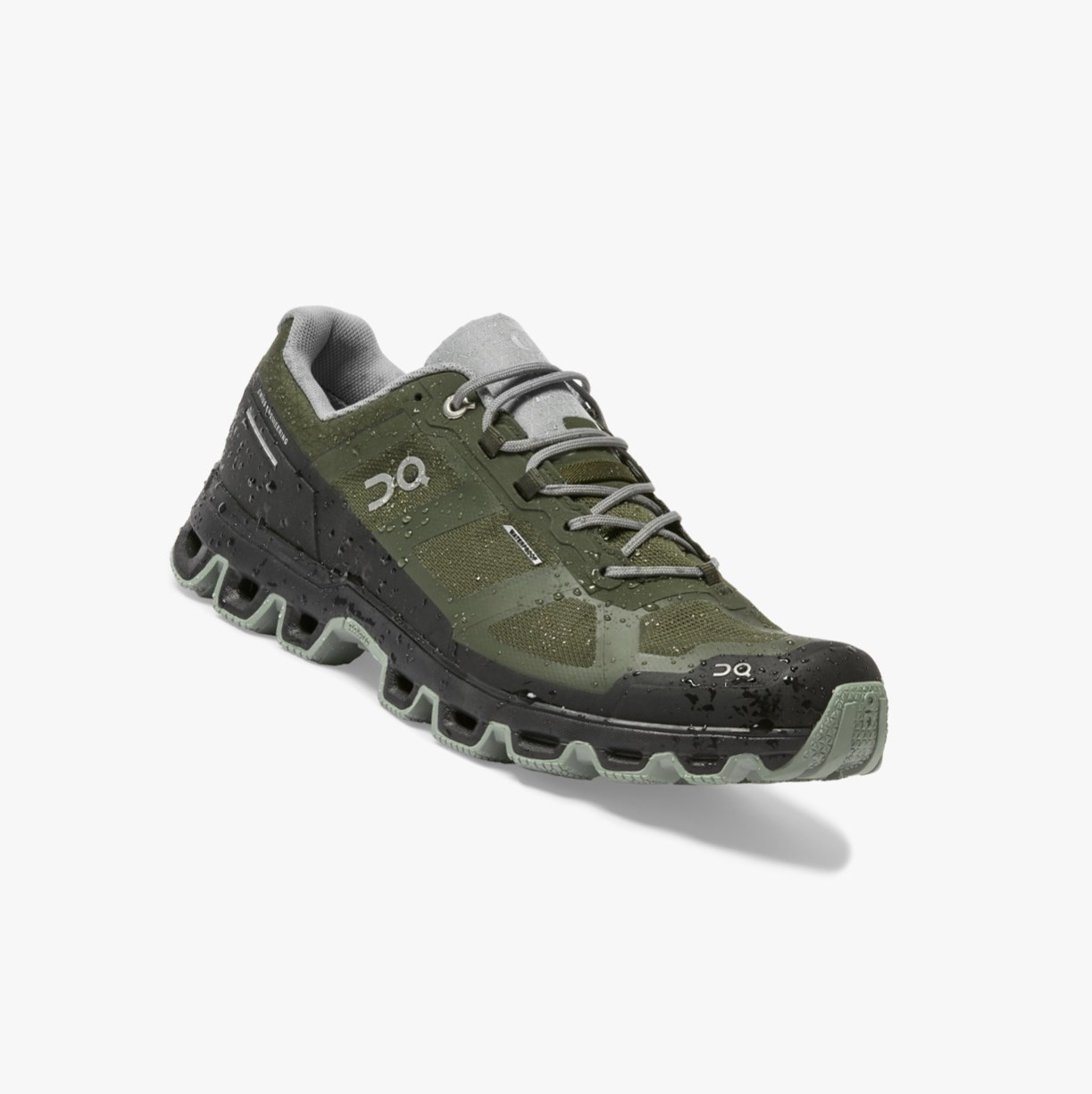 Tenis Para Trail Running On Running Cloudventure Impermeables Hombre Verdes | 4186290-IJ
