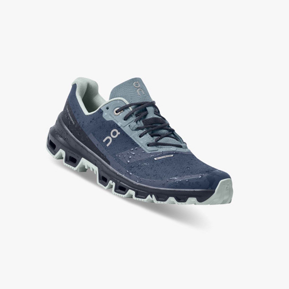Tenis Para Trail Running On Running Cloudventure Impermeables Mujer Denim/Midnight | 4762319-EH