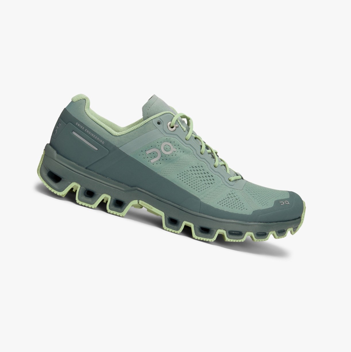 Tenis Para Trail Running On Running Cloudventure Mujer Verdes | 5394618-QB
