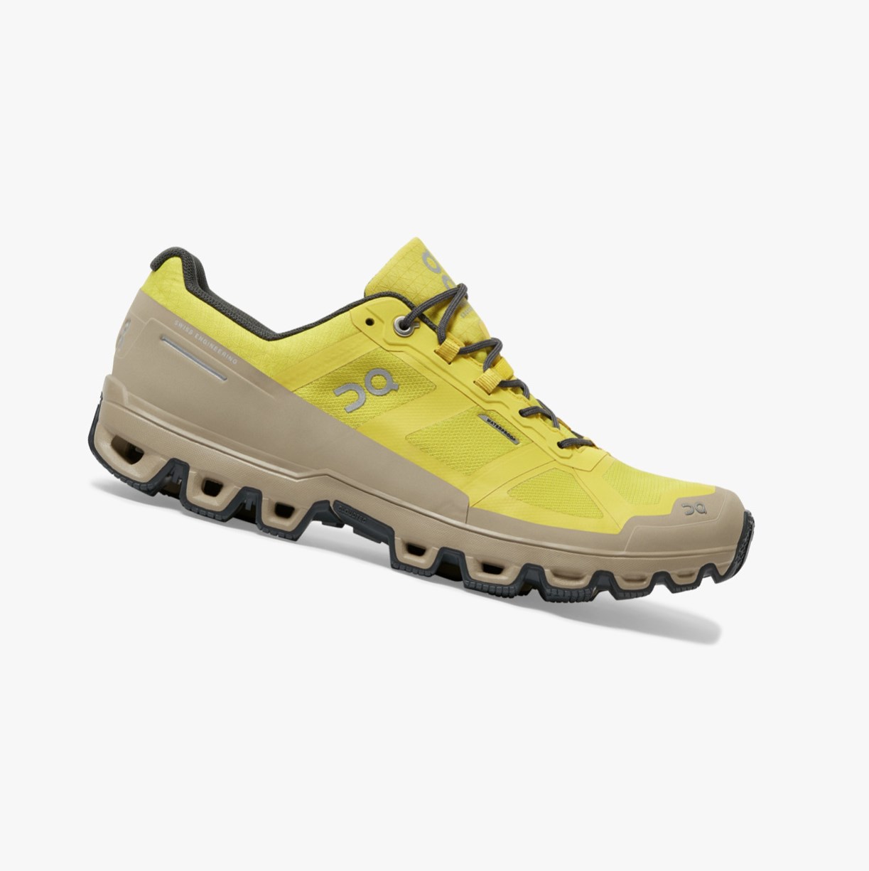 Tenis Para Trail Running On Running Cloudventure Impermeables Hombre Moutarde | 6073142-WR