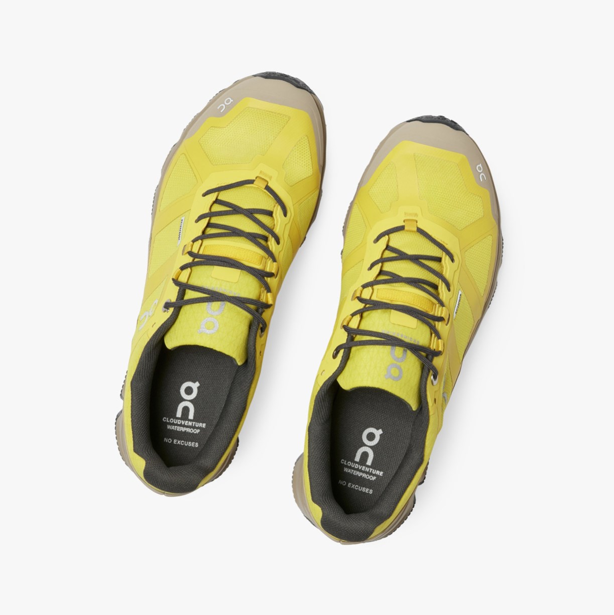 Tenis Para Trail Running On Running Cloudventure Impermeables Hombre Moutarde | 6073142-WR