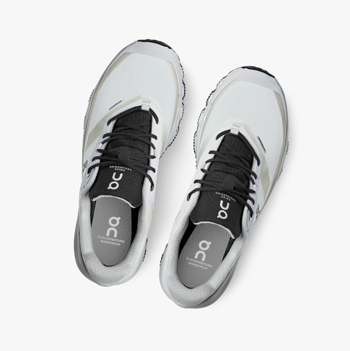 Tenis Para Trail Running On Running Cloudventure Impermeables Mujer Glacier/Black | 7295486-FJ